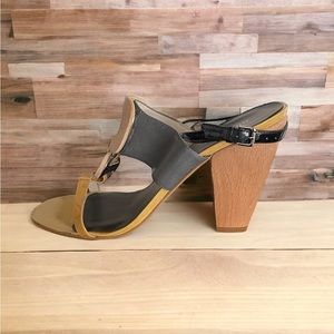 Nine West multi color heels in size 10, 3 1/2 inches